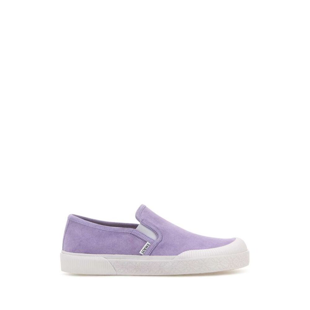 LOEWE Terra Vulca slip-on sneaker in suede Lilac